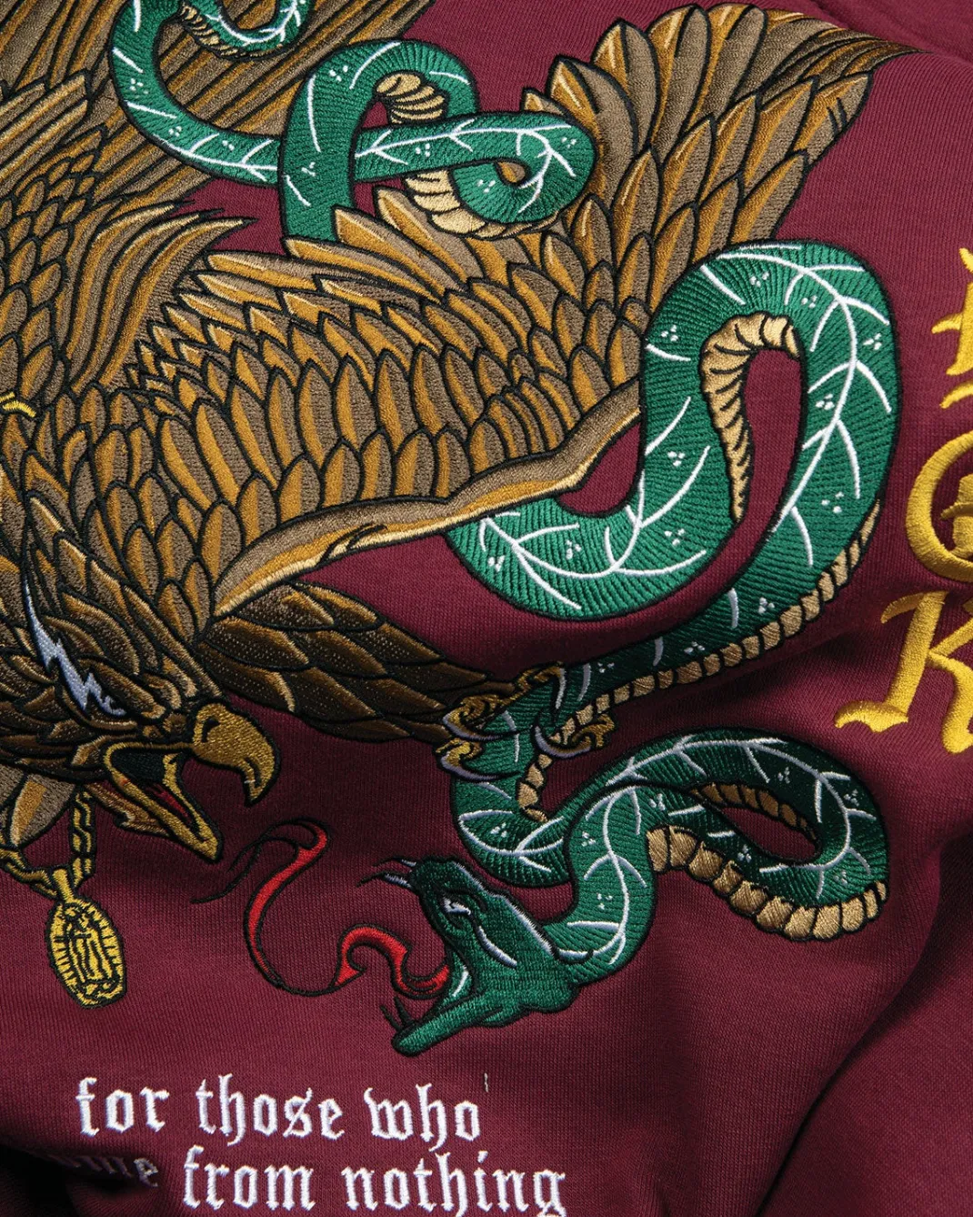 Courage Embroidered Hooded Fleece