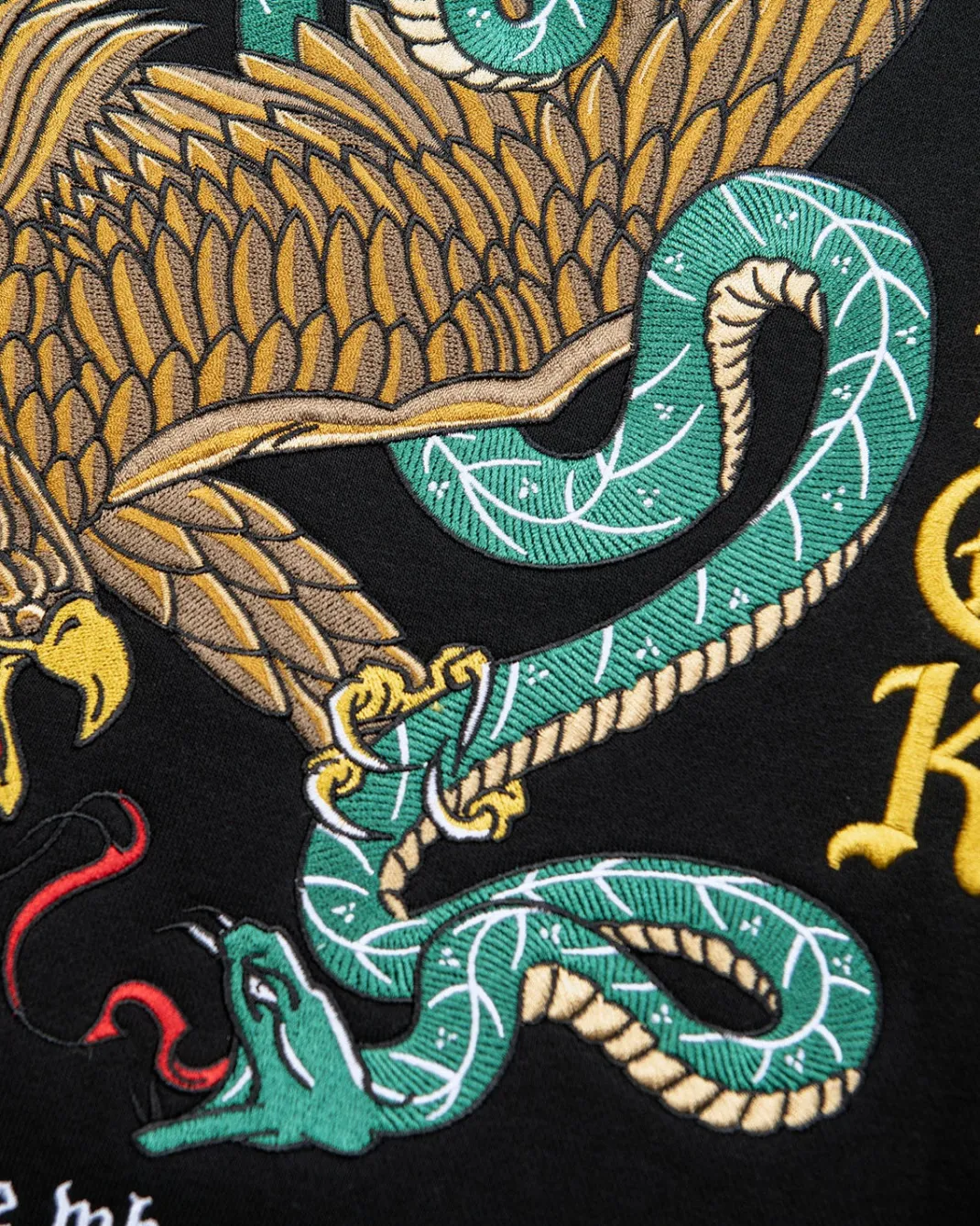 Courage Embroidered Hooded Fleece