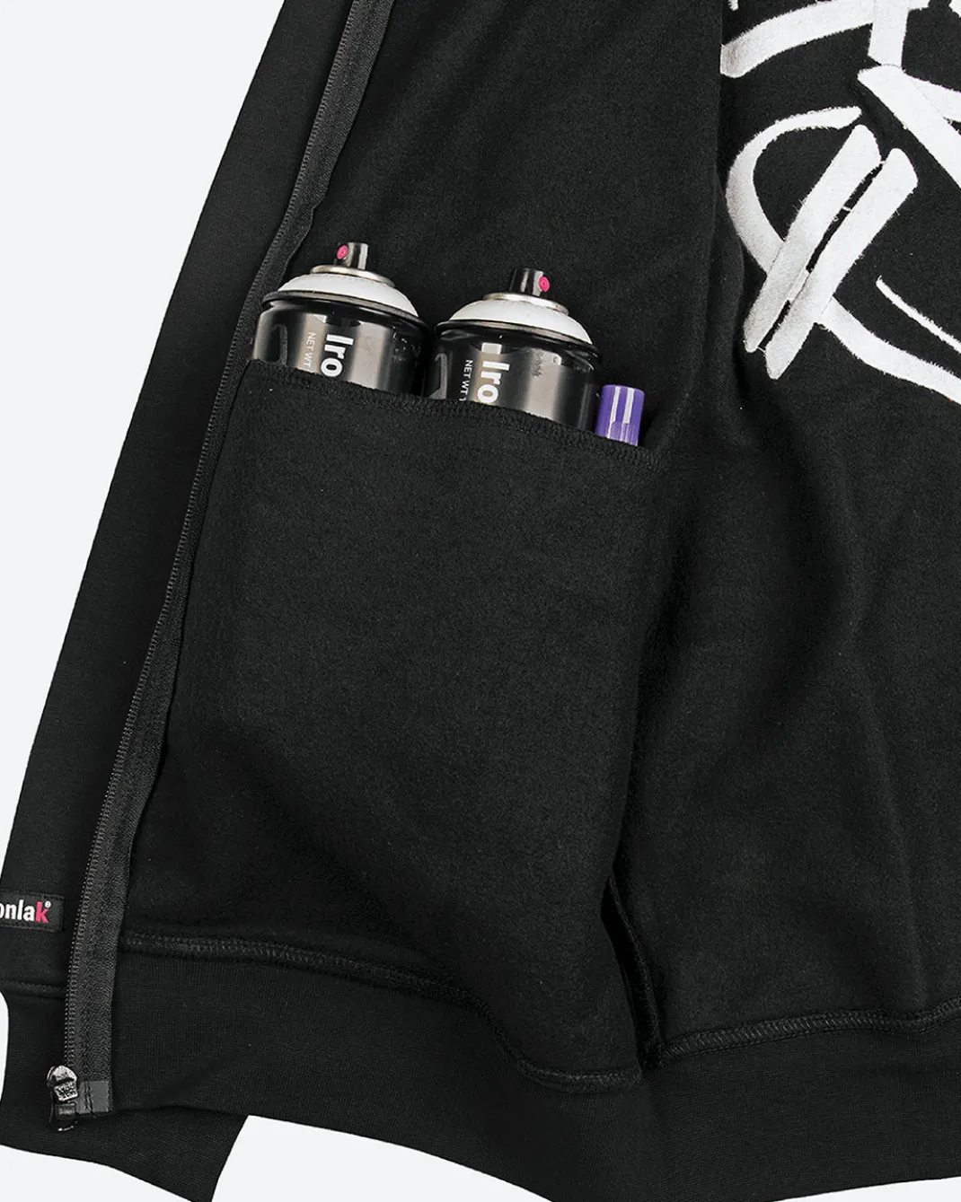 DGK x Ironlak Tag Zip-Up Embroidered Hooded Fleece