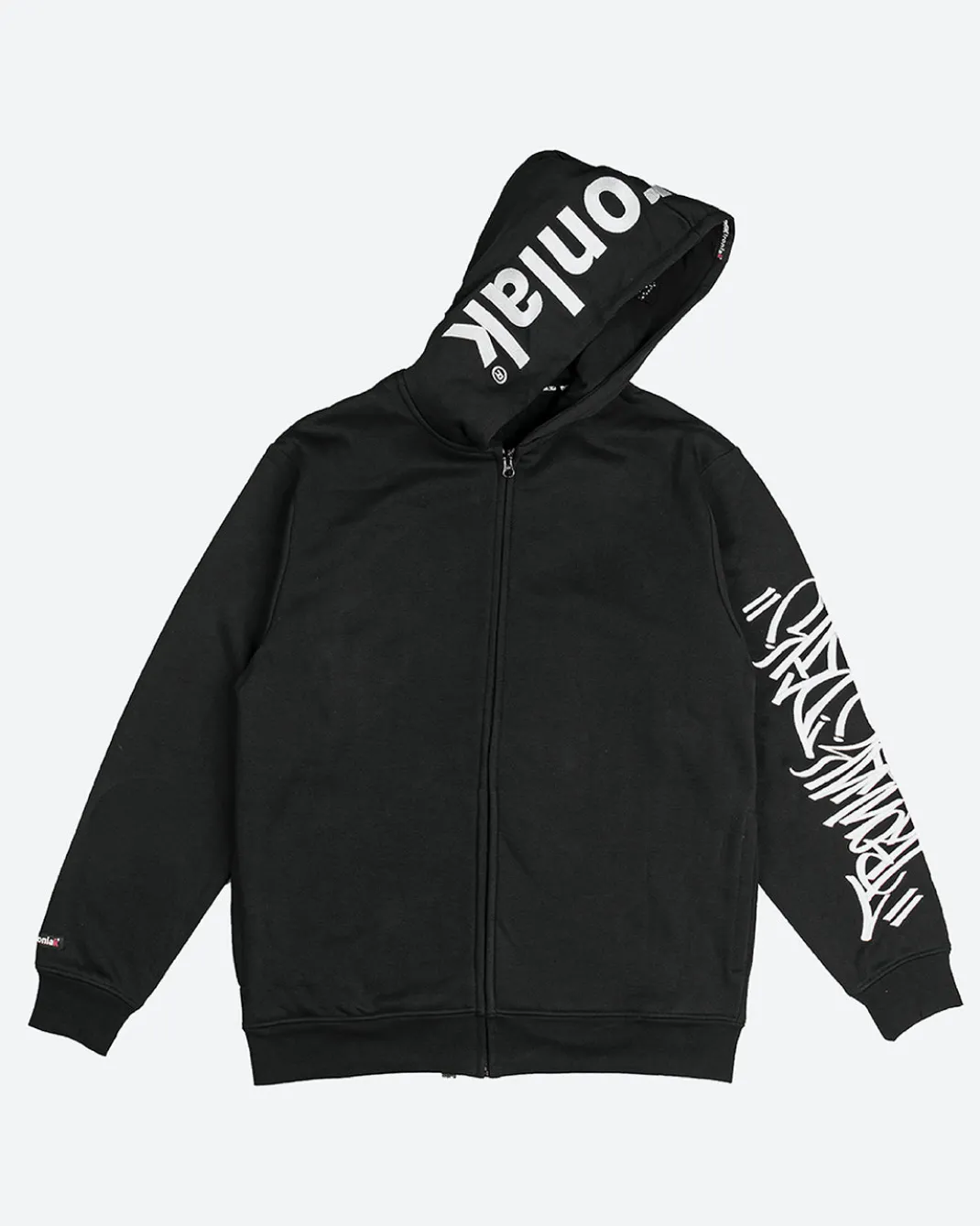 DGK x Ironlak Tag Zip-Up Embroidered Hooded Fleece