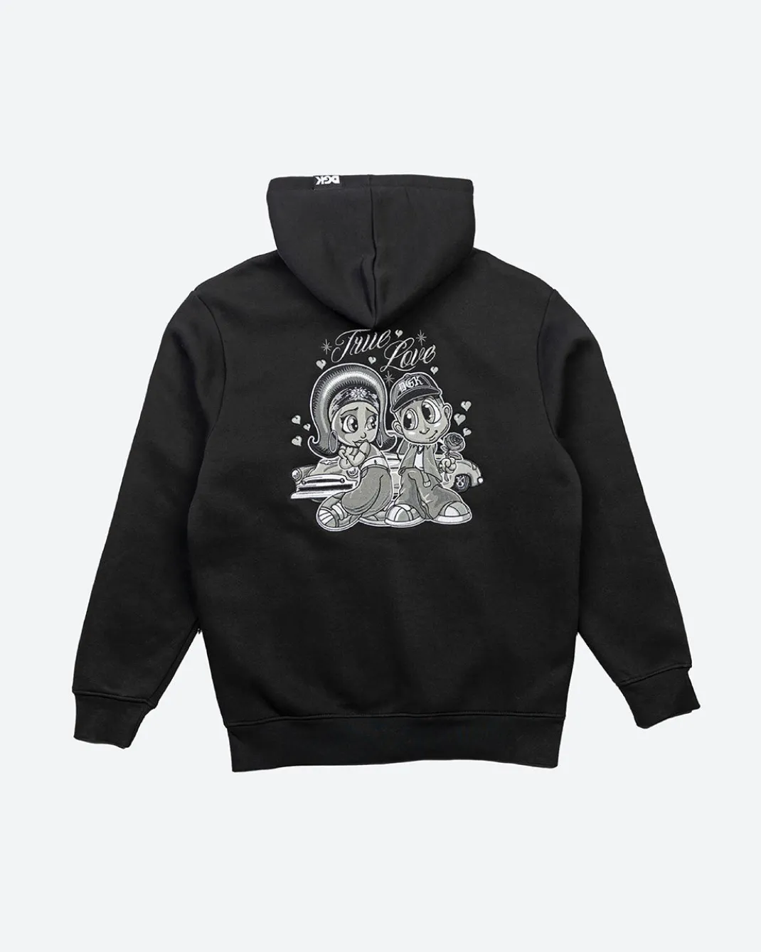 Fool For You Embroidered Zip-Up Hooded Fleece