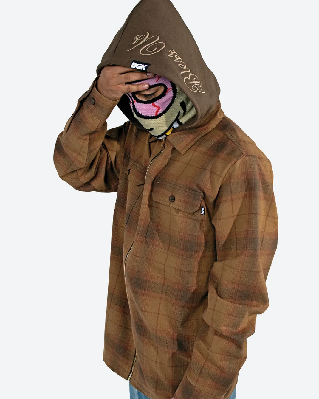 In Chains Embroidered Flannel Shacket