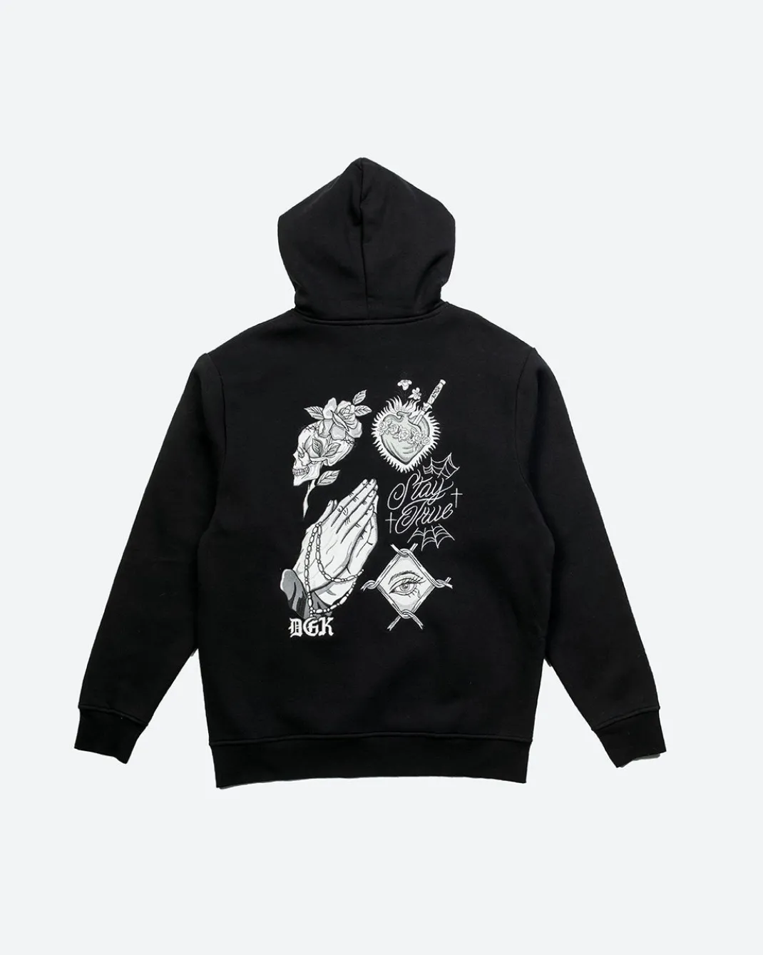 Inked Embroidered Hooded Fleece