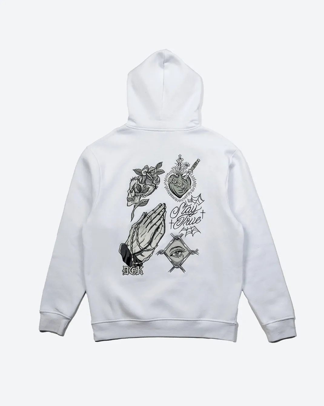 Inked Embroidered Hooded Fleece