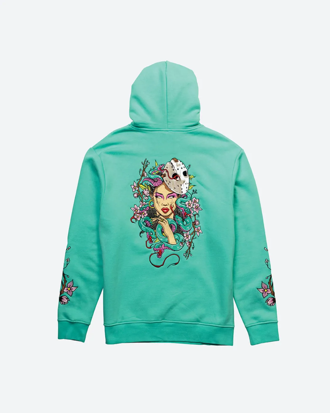 Mystical Embroidered Hooded Fleece