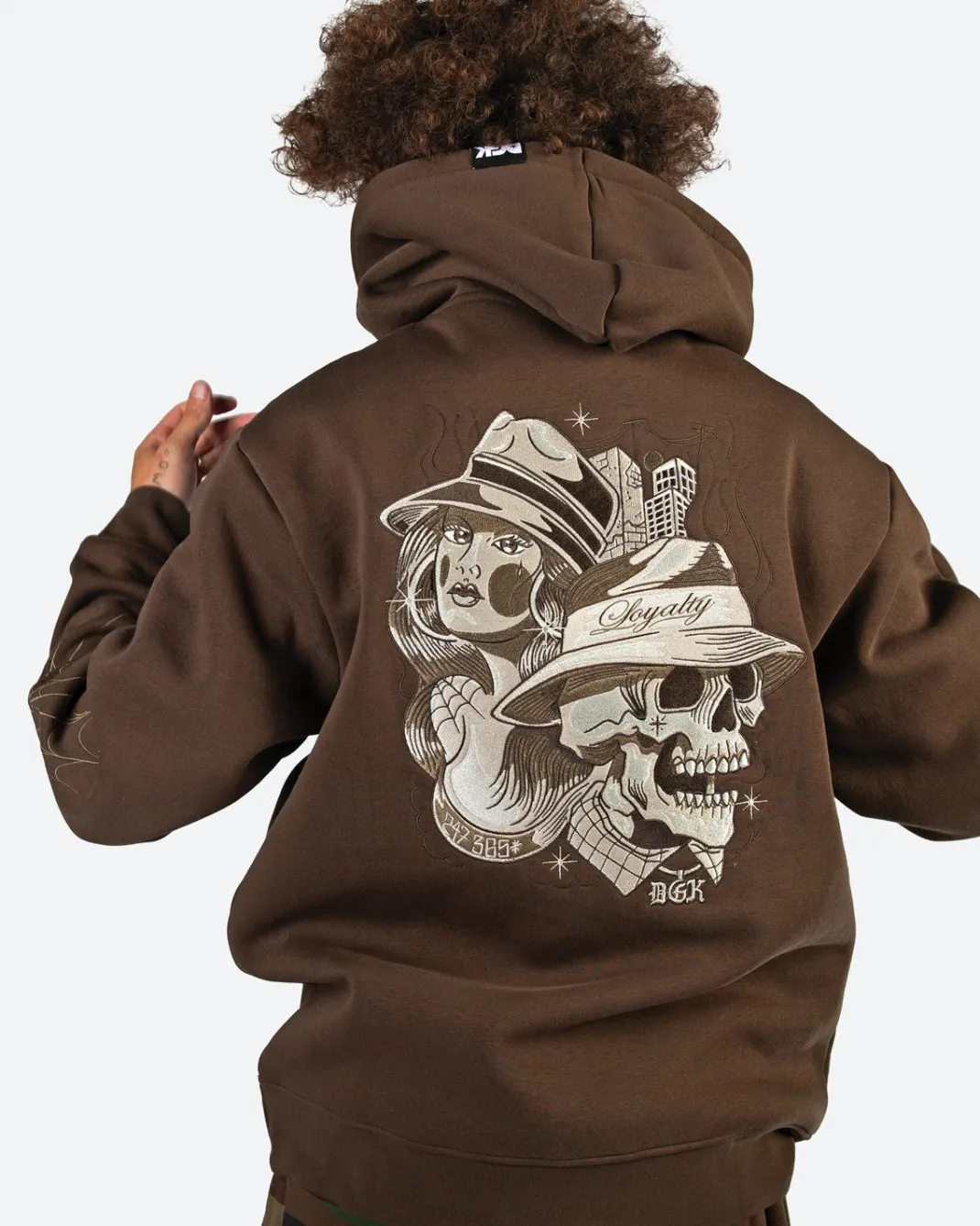 Soreno Embroidered Hooded Fleece
