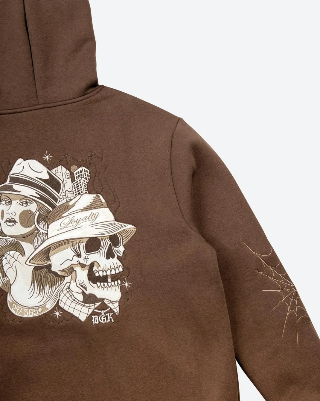 Soreno Embroidered Hooded Fleece