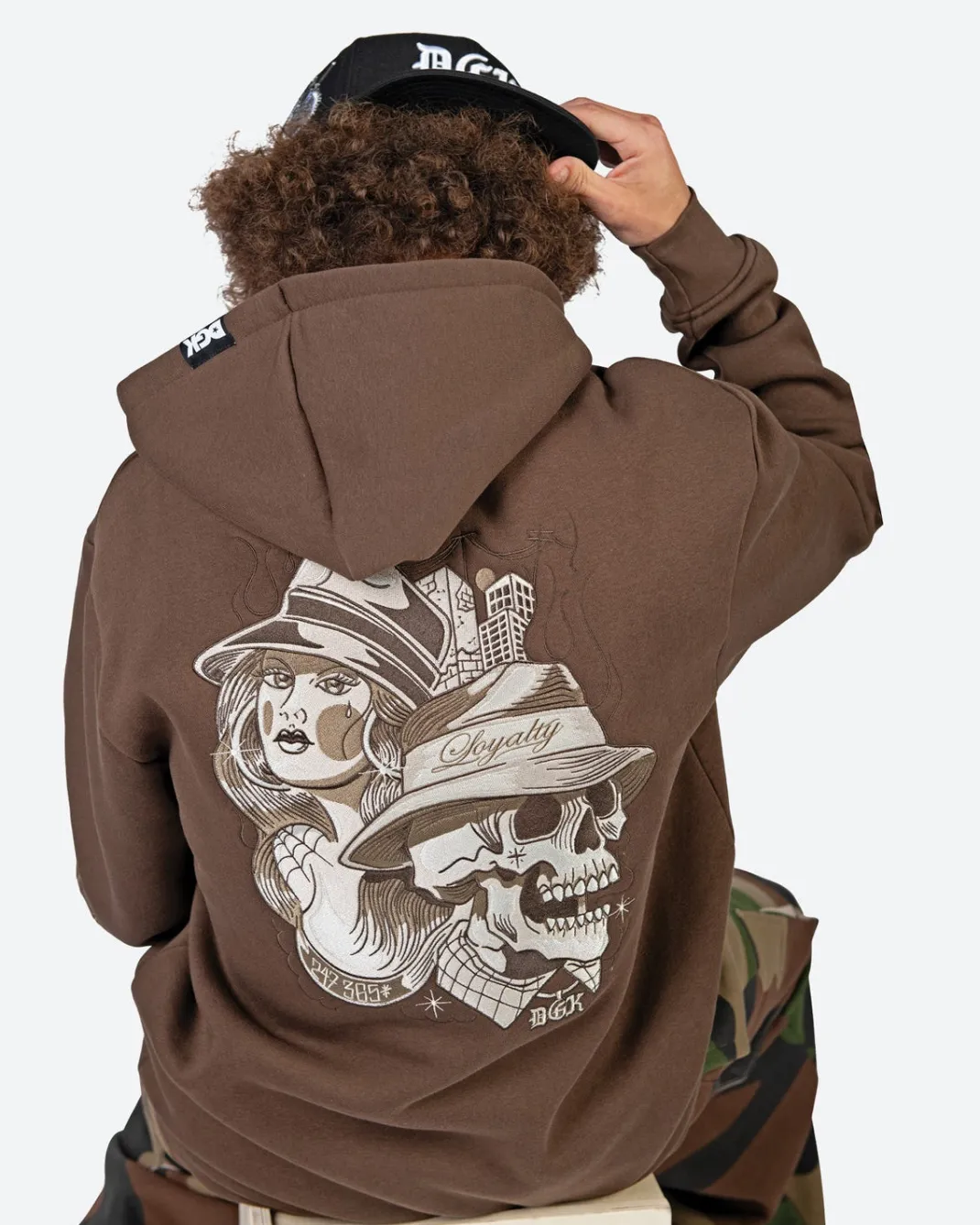 Soreno Embroidered Hooded Fleece